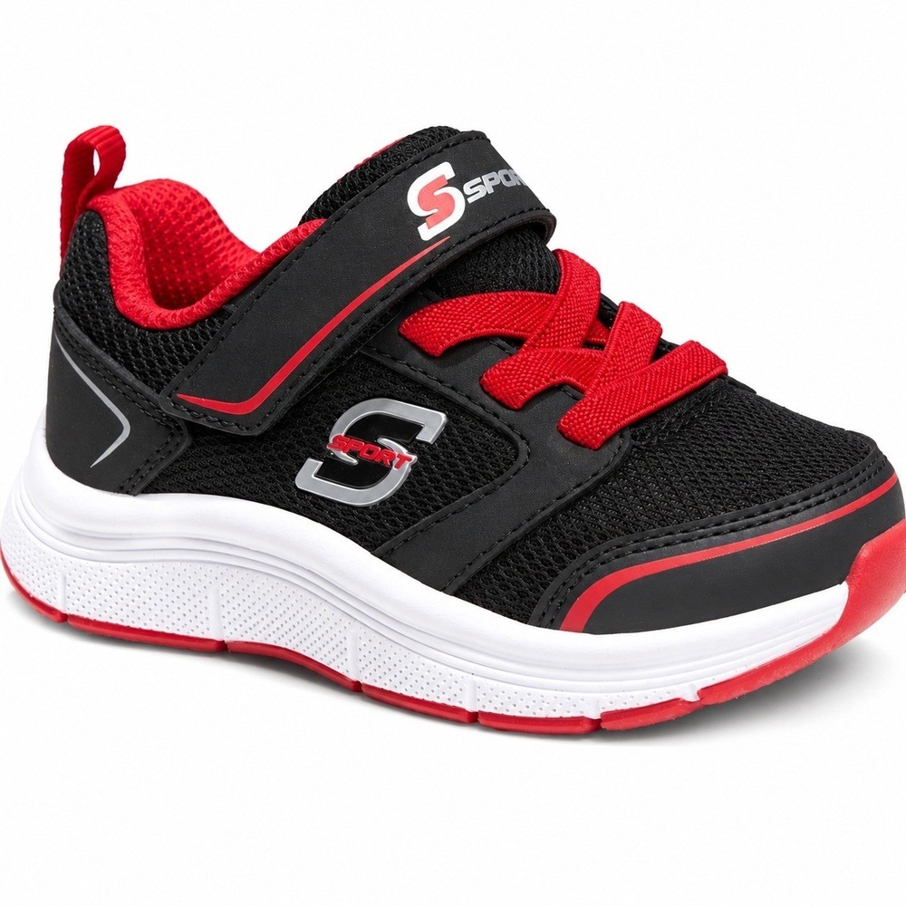 Baby Boy Remmie Sneakers by S Sport Skechers Black Size 7 New With Tags